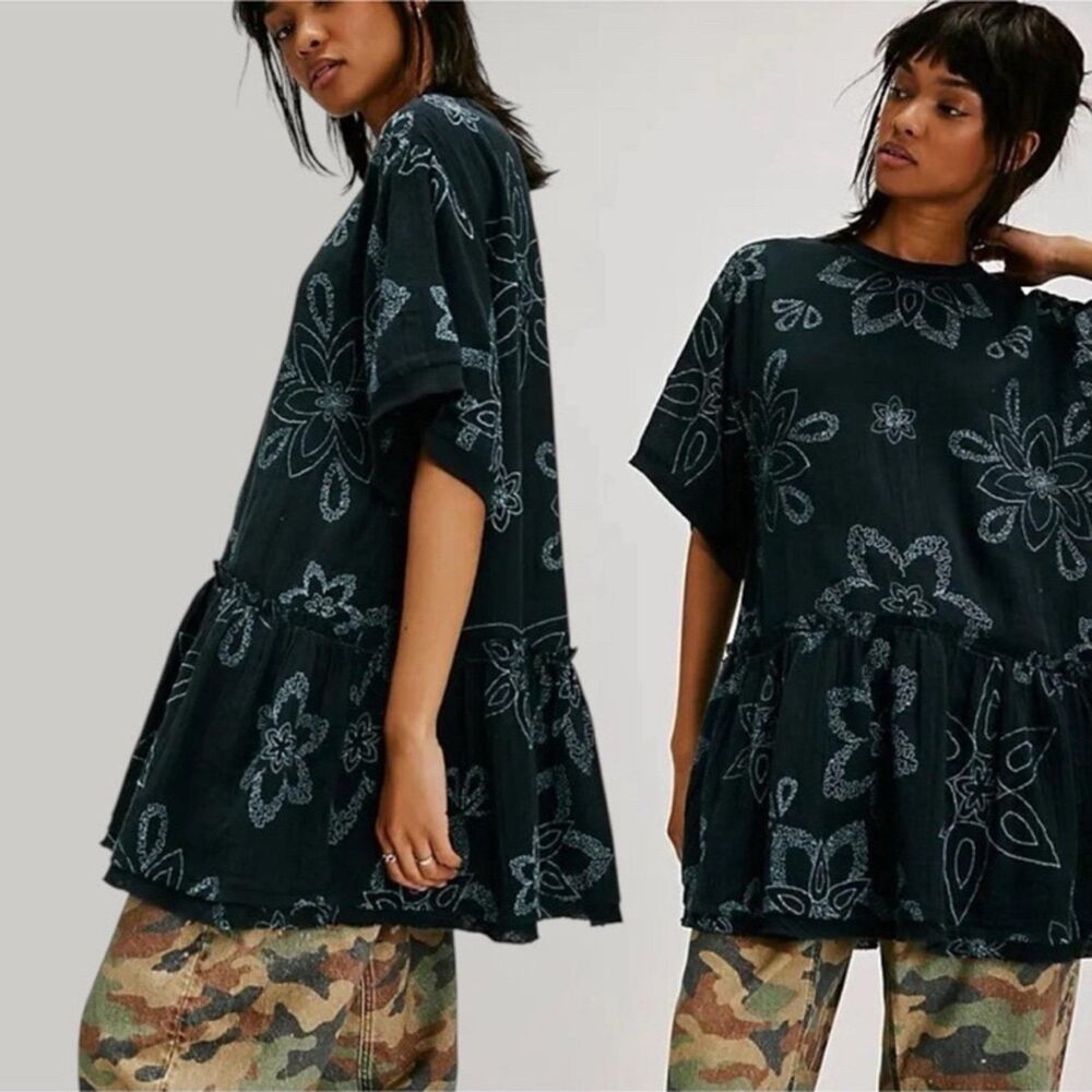 Free People Picking Petals Dress/Tunic Small